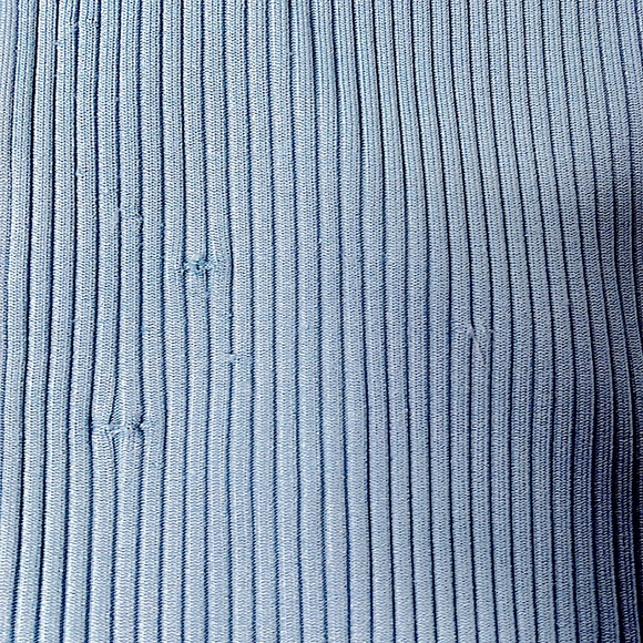 JONATHAN SIMKHAI Ava Blue Lace-Up Stretch-Knit Midi Dress - Picture 8 of 10